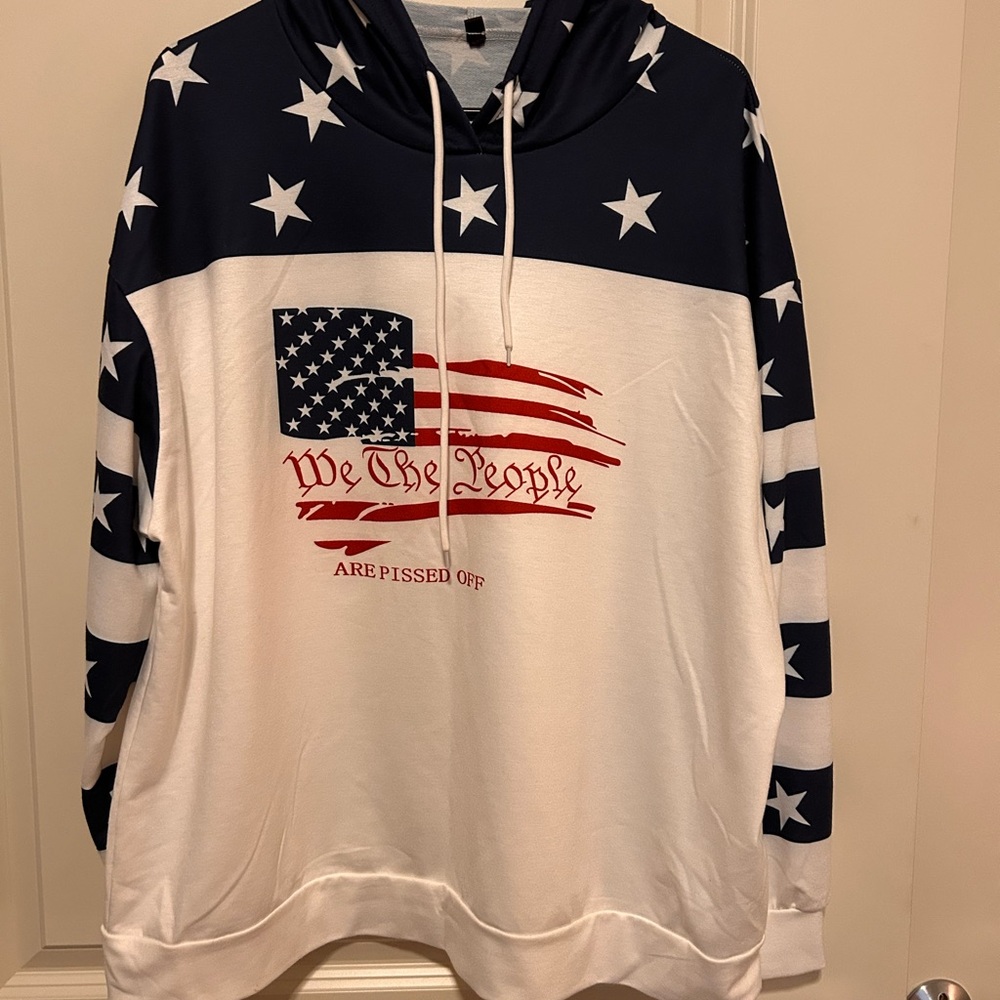 American Flag Star Hoodie
